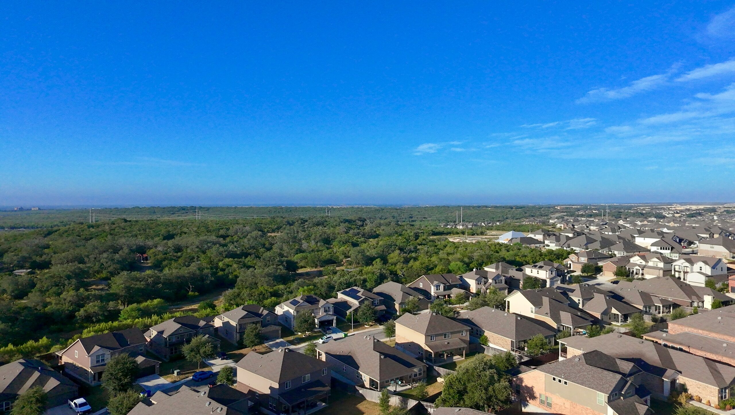 Texas suburban neighborhood representing property tax